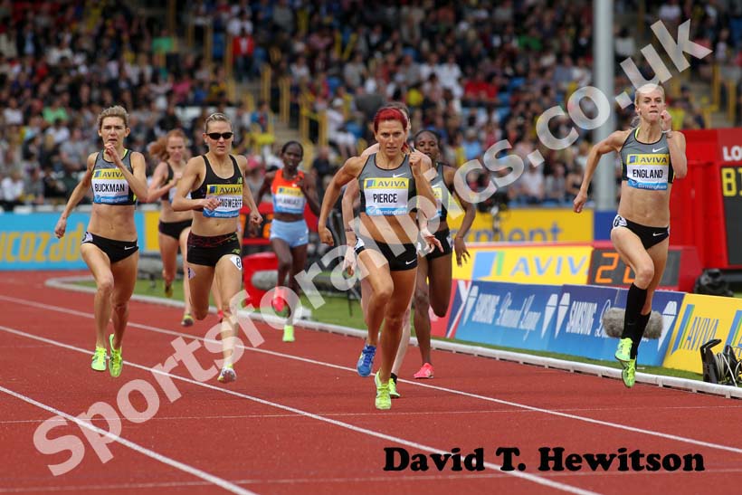 Anna Pierce wins the 1500 metres, 2012 Samsung Diamond League, Birmingham.